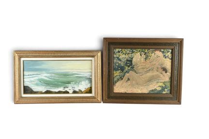 ESTRADE, Daniel. "La Torche". Huile sur panneau si