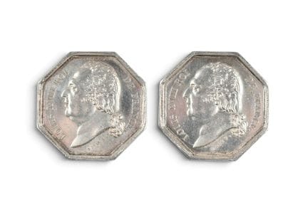 LOUIS XVIII - Jetons (2) - Compagnie d'Assurance d
