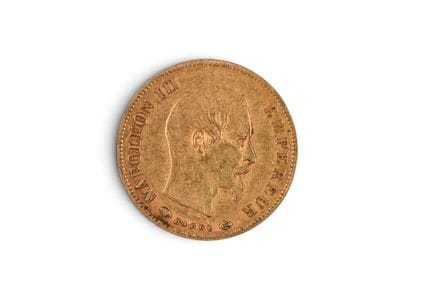 MONNAIE d'OR : 10 francs 1860
Lot vendu sur désign