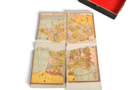 PUZZLE des départements de la France . Jeu éducati