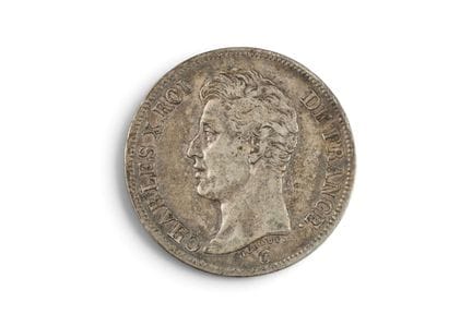 MONNAIE d'ARGENT : 5 francs français 1826 atelier 