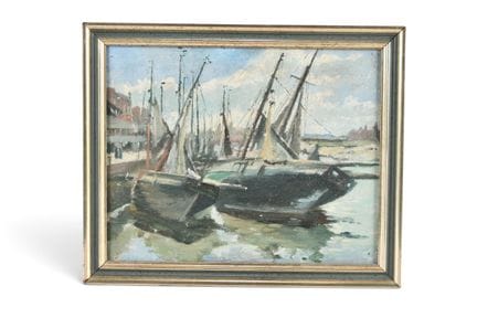 ECOLE FRANCAISE du début du XXème siècle. Port bre