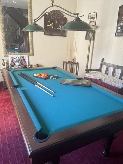 LAFUGE. Billard anglais transformable en billard f