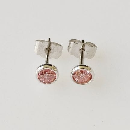 Bijou - Boucles d'oreilles : 0,57 ct Rose fantaisi