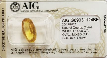 Pietra preziosa "Gemstone" - Citrino

Colore: Gial