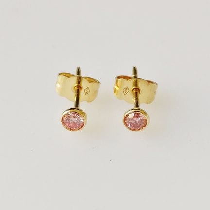 Bijou - Boucles d'oreilles : 0,28 ct Rose fantaisi
