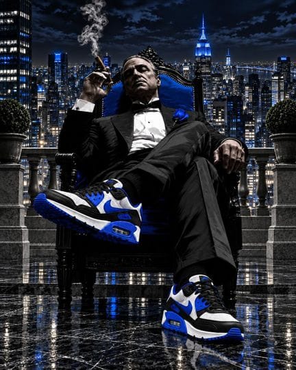Gordon Black - Né en 1980 - Sneakers bleues - Phot