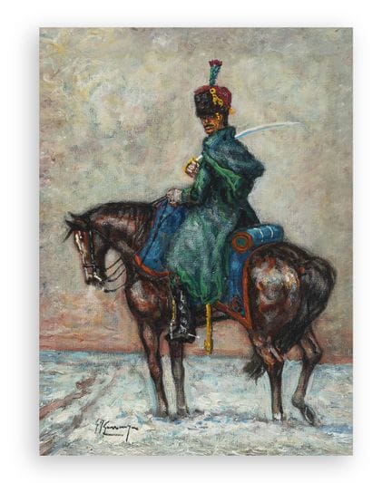 GIOVAN FRANCESCO GONZAGA (1921-2007) - L'hussard d