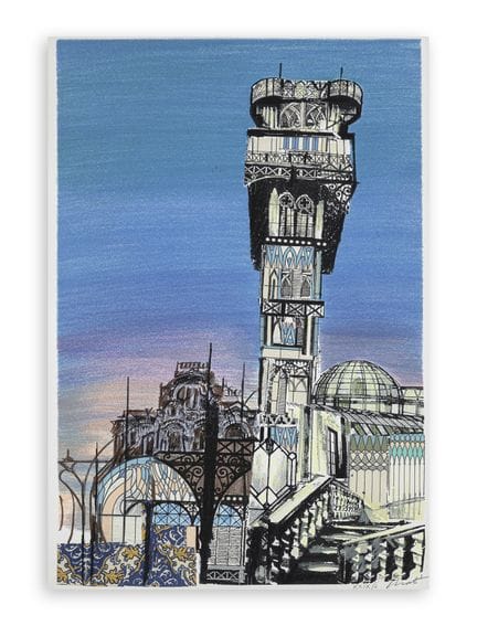 EMANUELE LUZZATI (1921-2007) - Lisbonne - Ascenseu