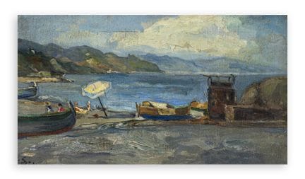 GIOVANNI SIROMBO (1885-1954)  - Arenzano, la mer
G