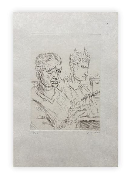 GIORGIO DE CHIRICO (1888-1978) - Autoportrait avec