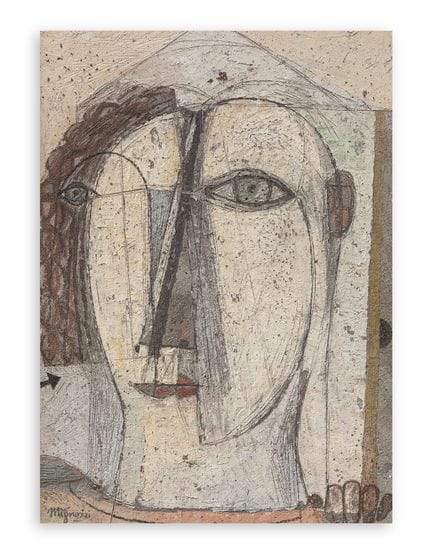 ANTONIO MIGNOZZI (1942) - Silhouette à la fenêtre
