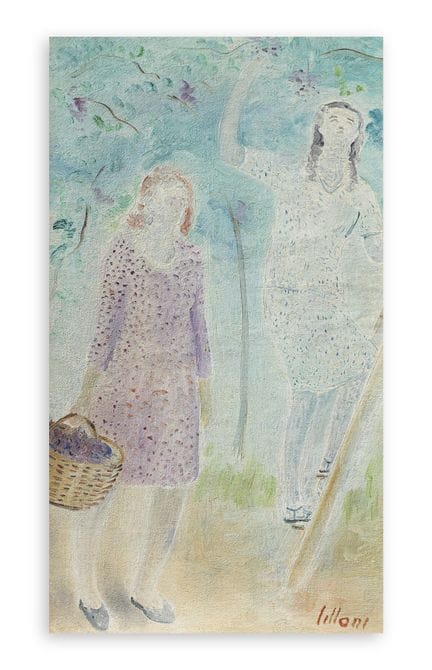 UMBERTO LILLONI (1898-1980) - Vendanges dans le ja