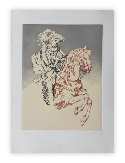 GIORGIO DE CHIRICO (1888-1978) - Page à cheval, 19