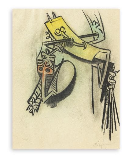 WIFREDO LAM (1902-1982) - Montée des sèves, 1974
W