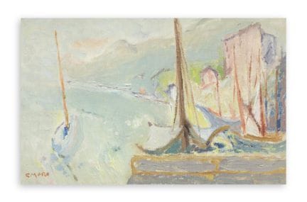 GINO MORO (1901-1977) - Le port de Camogli
GINO MO