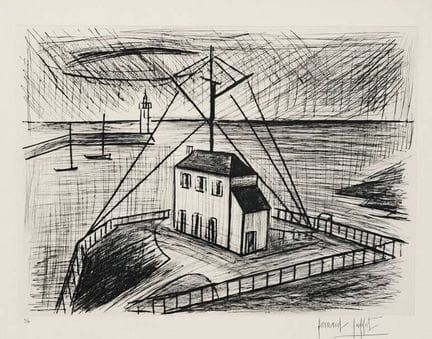 Bernard BUFFET (1928–1999)
„Phare breton“.
Radieru