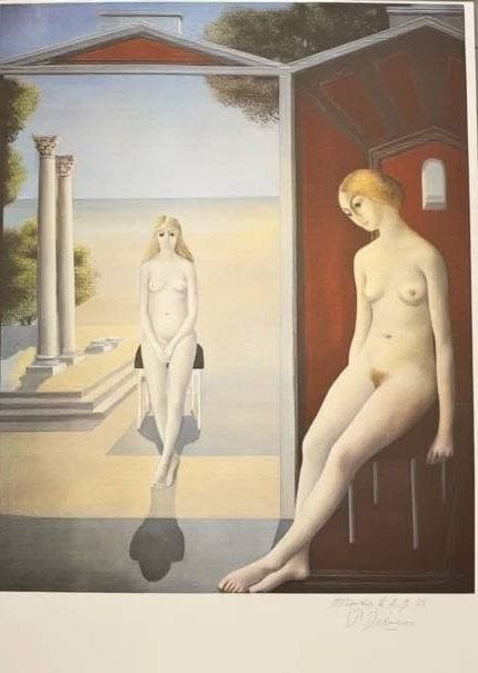 Paul DELVAUX (1897–1994) (nach einem Motiv)
„Akt a