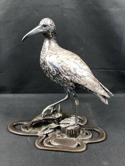 Akasofu GYOKU (19. Jahrhundert)
„Vogel“.
Versilber