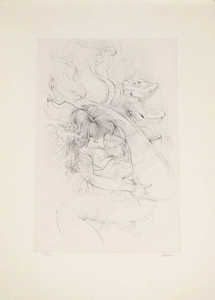 Hans BELLMER (1902-1975)
"Erotischer Akt".
Radieru