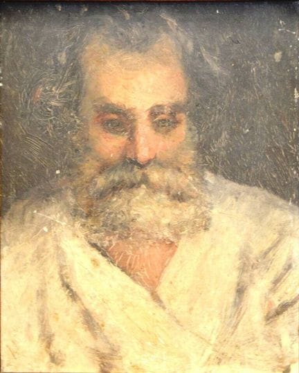 Ecole italienne du XIXème
"Portrait d'homme".
Huil