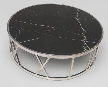 EICHHOLTZ
Tavolino rotondo in ottone spazzolato. P
