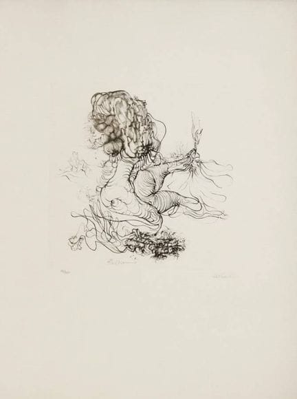 Hans BELLMER (1902-1975)
"Anthropomorpher Akt".
Ra