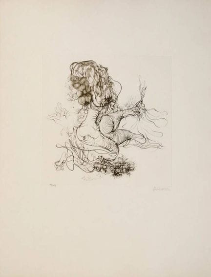 Hans BELLMER (1902-1975)
"Anthropomorpher Akt".
Ra
