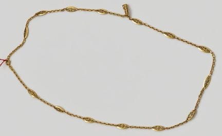 Cadena de oro amarillo calada (18 quilates, 750°)

