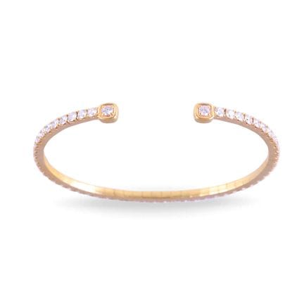 * PULSERA semirrígida y flexible, de oro amarillo 