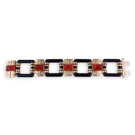 PULSERA DECO, MARZO PARIS, realizada en oro amaril