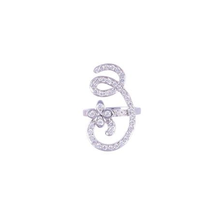 * BAGUE, « LA NOUVELLE BAGUE » en or blanc 18 cara
