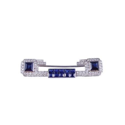ALFILERA DECO, CARTIER, tipo barrita, realizada en