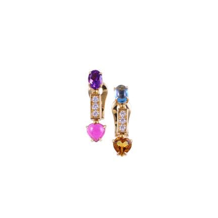 * PENDIENTES, BULGARI «Allegra» en oro amarillo de