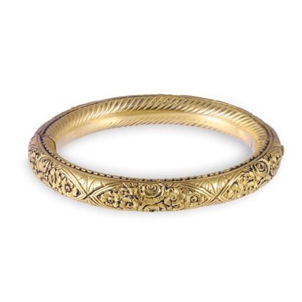 BRACELET rigide tubulaire, en or jaune 18 carats, 