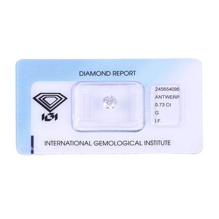 * DIAMANT im Brillantschliff mit einem Gewicht von