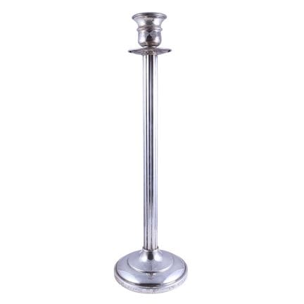 CANDELERO de plata 925/1000 con tallo alto acanala