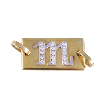 PENDANT, POMELLATO, in 18K yellow and white gold, 