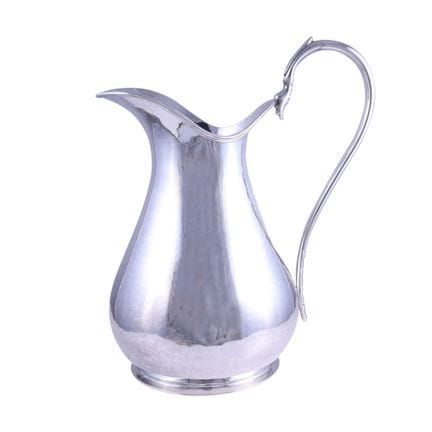 CRUCHE en argent 800/1000, au corps en forme de po
