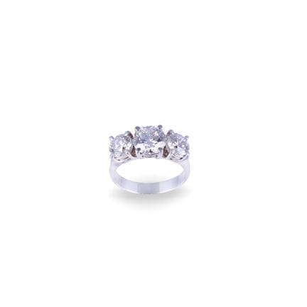 * RING, CRIVELLI, 18K white gold, “trilogy” model,