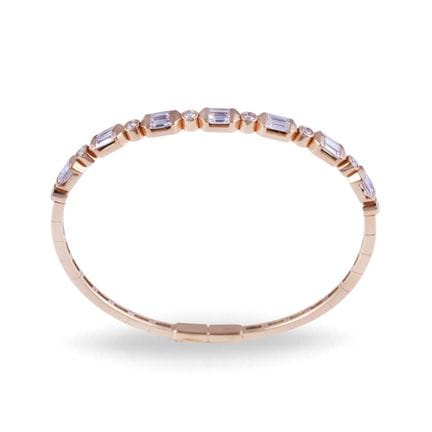 * BRACELET, DÁMASO MARTÍNEZ  semi-rigid, in 18K ro