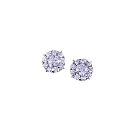 * ORECCHINI, DÁMASO MARTÍNEZ in oro bianco 18Kt a 