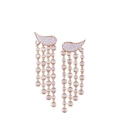 * ORECCHINI, DÁMASO MARTÍNEZ in oro rosa 18Kt, cia