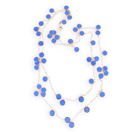* LANGE HALSKETTE, CHANTECLER „Paillettes“ aus 18 
