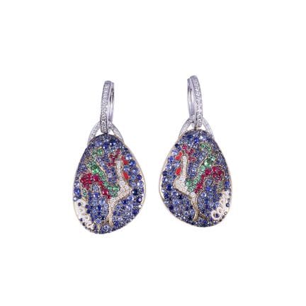 * OHRRINGE, CHANTECLER „Miniatura“ aus 18 Karat Ge