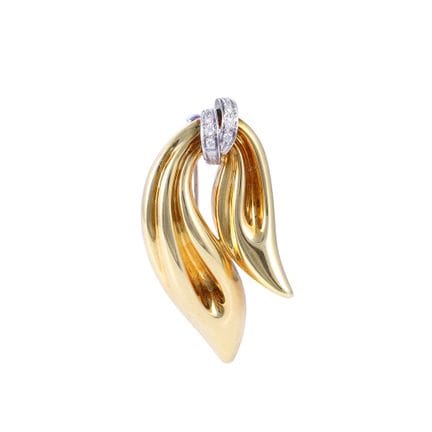 * BROSCHE, DAMIANI aus 18 Karat Gelb- und Weißgold