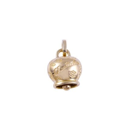 * ANHÄNGER, CHANTECLER „Suamèm“ – Glöckchen aus 18