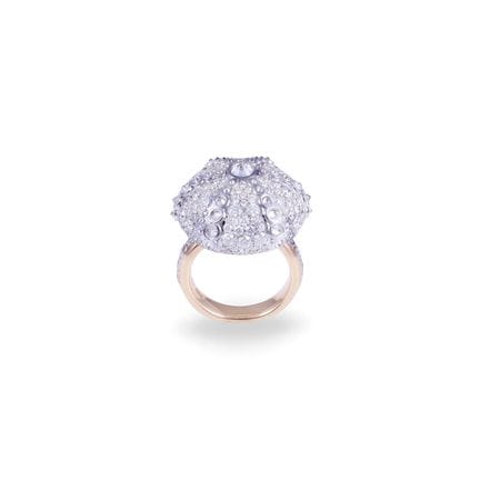 * RING, CHANTECLER „Mediterranea“ aus 18 Karat Wei