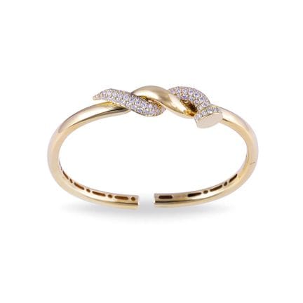 * ARMBAND, DÁMASO MARTÍNEZ, massiv, aus 18-Karat-G