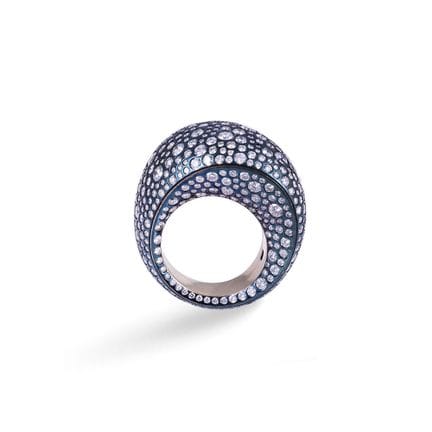 * RING, VHERNIER „Pirouette“ mit gewölbtem Band un